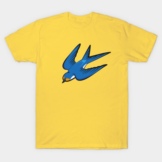 Old School Swallow Tattoo T-Shirt by Maxsomma